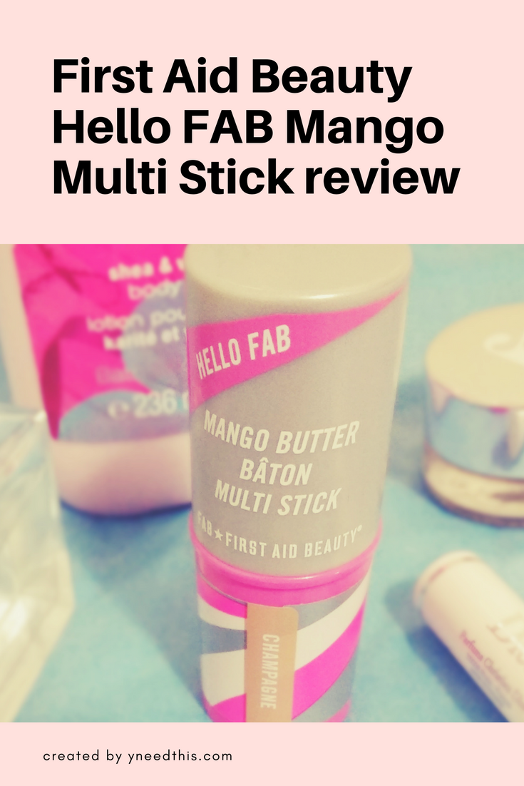 First Aid Beauty Hello FAB Mango Multi Stick review