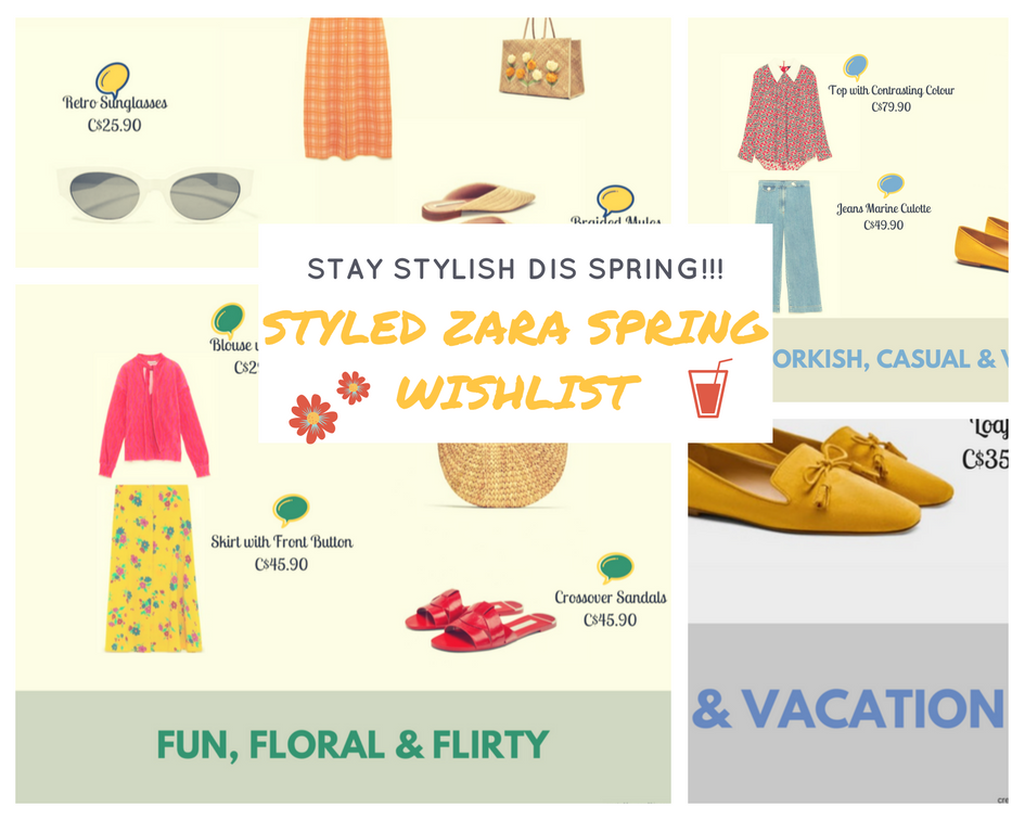 Styled Zara spring wishlist