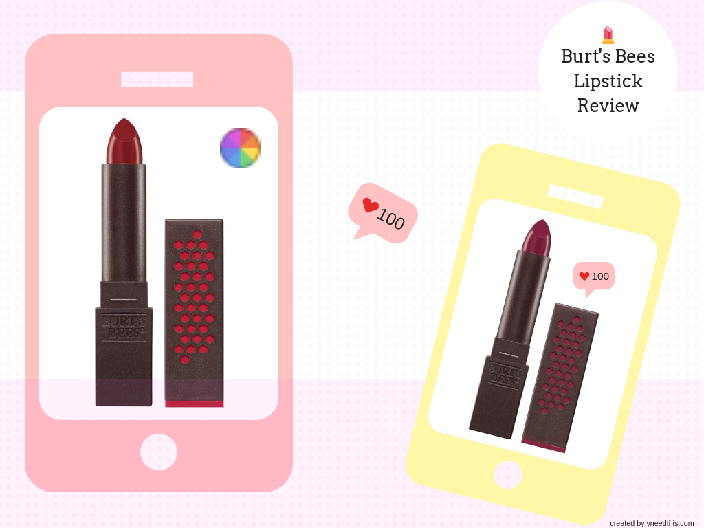Burt’s Bees Lipstick Review